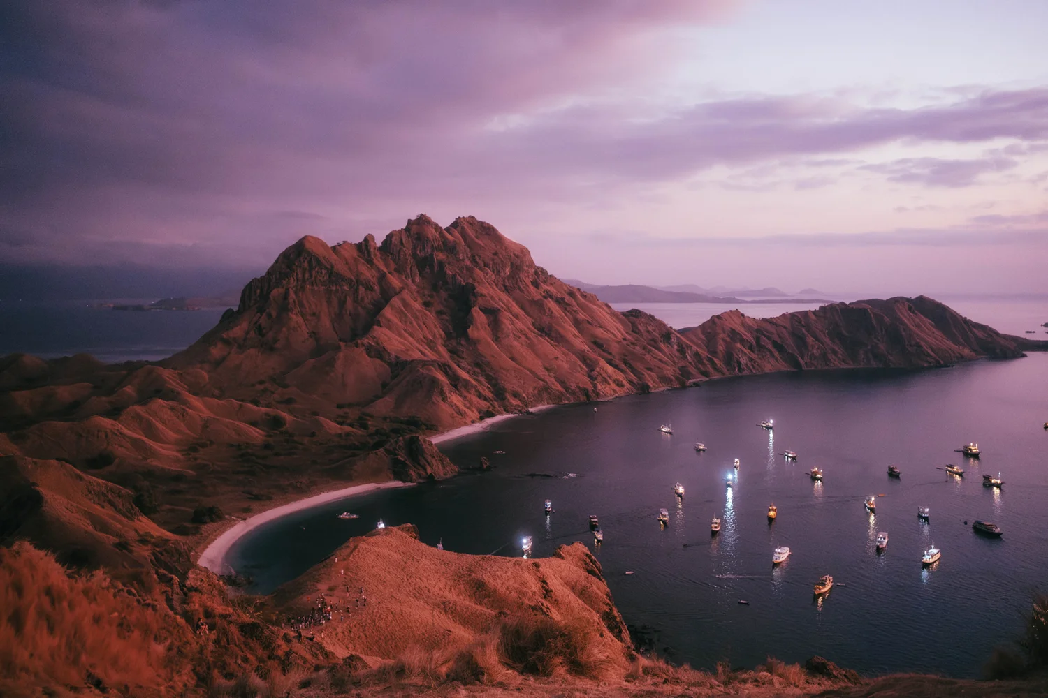 Indonesian islands and open water