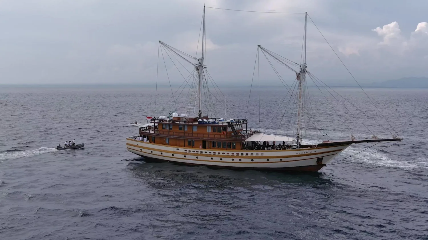 An Indonesian sailing yacht