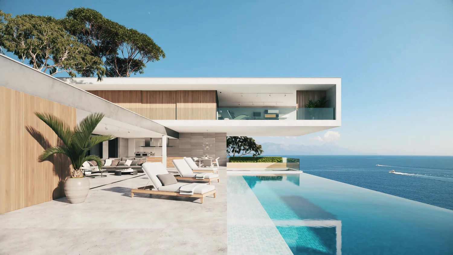 A private residence with open living space