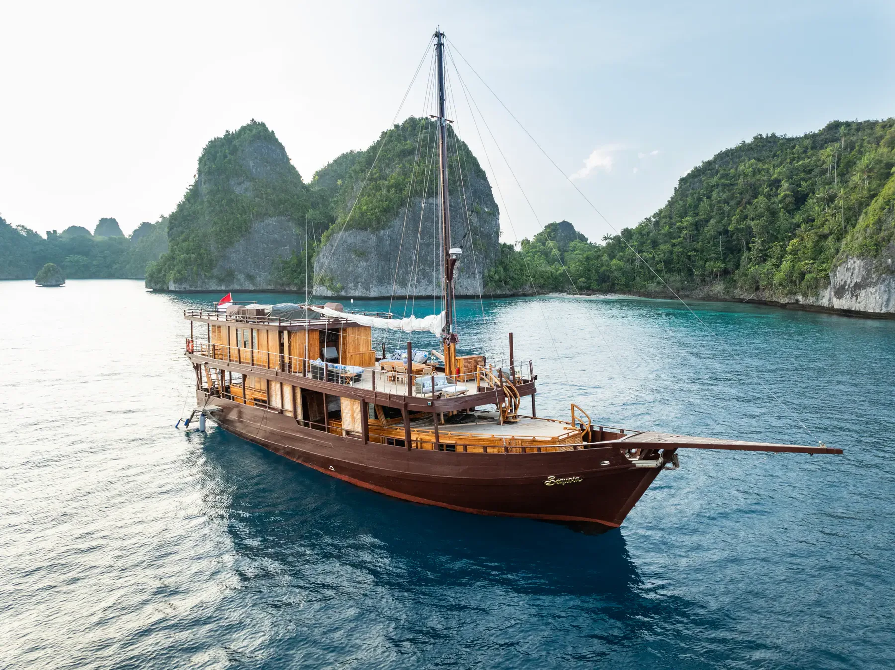 Sequoia — exterior and life on board