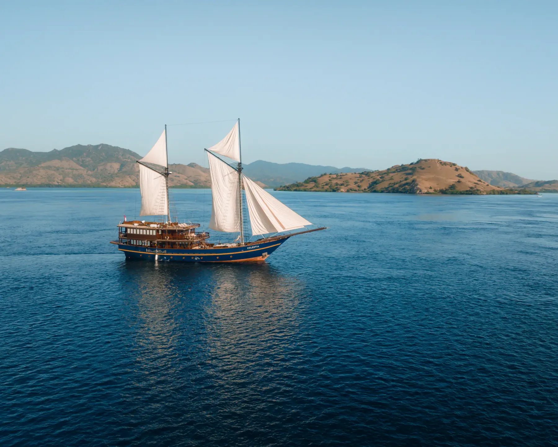 Celestia — exterior and life on board